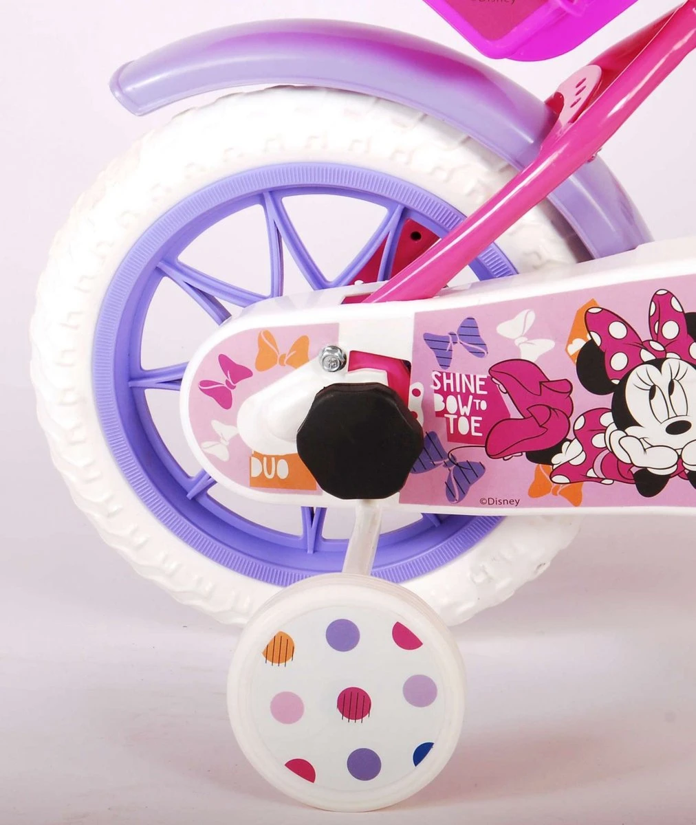 Disney Minnie Cutest Ever! Kinderfiets - Meiden - 12 Inch - Roze - Doortrapper 4 Disney Minnie Cutest Ever! Kinderfiets - Meiden - 12 Inch - Roze - Doortrapper - Afbeelding 4