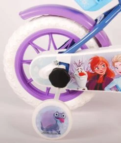 Volare Disney Frozen Kinderfiets - Meiden - 12 Inch - Blauw Paars - Doortrapsysteem -Fietsuitrustings Winkel 1017x1200