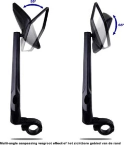 Beyond Gold - Fietsspiegel - Links - Reflectie Strip - E Step - Elektrische Fiets - Mountain Bike - Incl Grote Kijkhoek - Achteruitkijkspiegel - 360º Verstelbaar - Multifunctioneel - Incl Inbussleutel - Fiets Spiegel -Fietsuitrustings Winkel 1029x1200 2