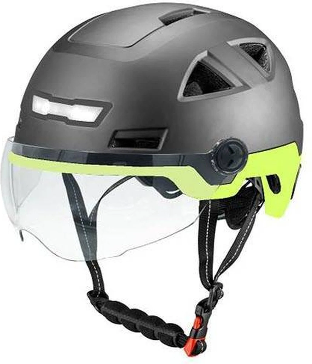 Vito E-Light Speed Pedelec Helm Met Vizier Mat Zwart Geel S/M 55/58cm | Snorfiets Helm Snorscooter | Geschikt Voor Helmplicht 1 Vito E-Light Speed Pedelec Helm Met Vizier Mat Zwart Geel S/M 55/58cm | Snorfiets Helm Snorscooter | Geschikt Voor Helmplicht