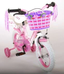 Volare Rose Kinderfiets - 12 Inch - Meisjes - Roze/wit - 95% Afgemonteerd -Fietsuitrustings Winkel 1037x1200 1