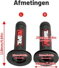 Handvatten ProTaper - Zwart/Rood - Scooter & Motor Accessoires - Universeel - Piaggio & Vespa & Motor Handvaten -Fietsuitrustings Winkel 1044x1200 1