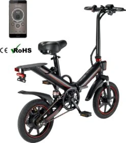 OUXI - V5 - 16 Inch - Elektrische Fiets - E Bike - Elektrische Vouwfiets - APP IOS/ Android - 500W Motor - 15Ah Lithuim Ion Batterij - Zwart -Fietsuitrustings Winkel 1057x1200 1