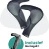 Voltano Ergonomisch Gevormde Fiets Handvatten Met Bar Ends - Handvat Eenvoudig Vastzetten Met Imbus - Incl. Bevestigingsmateriaal - Anti Plak Coating - Fietshandvatten Met Verhoogde Grip