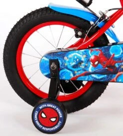 Spider-Man Kinderfiets - Jongens - 14 Inch - Rood/Blauw - Twee Handremmen -Fietsuitrustings Winkel 1087x1200