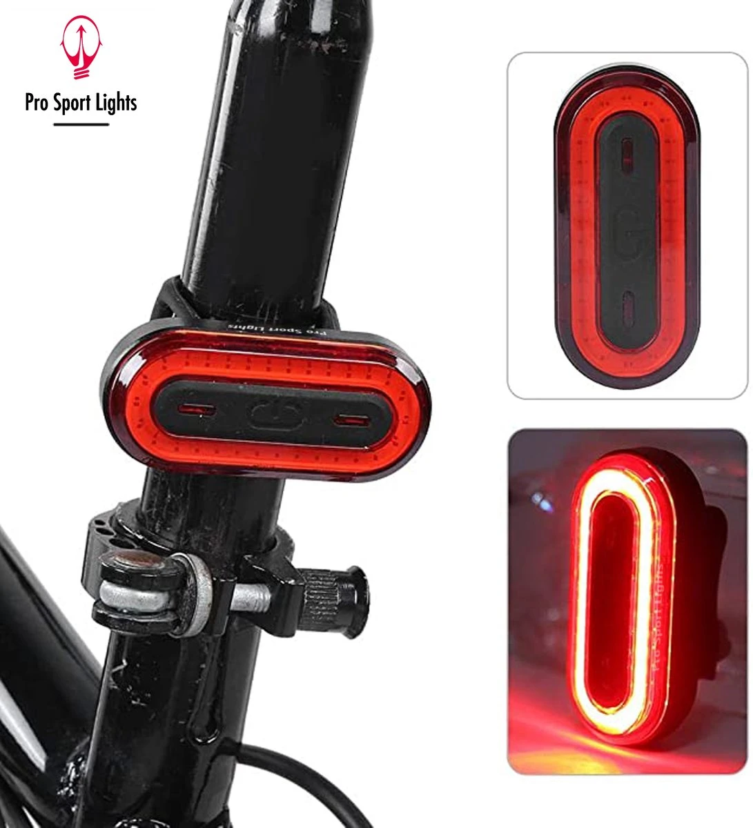 1200 Lumen & 100 Lumen Pro Sport Lights Fietsverlichtingsset - LED Fietslampen USB Oplaadbaar 12 1200 Lumen & 100 Lumen Pro Sport Lights Fietsverlichtingsset - LED Fietslampen USB Oplaadbaar - Afbeelding 12