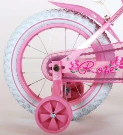 Volare Rose Kinderfiets - Meisjes - 14 Inch - Roze Wit - 95% Afgemonteerd -Fietsuitrustings Winkel 1092x1200