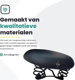 Voltano Rokzadel / Fietszadel – Rok – Zwart - Foam Vulling - Ademend En Comfortabel Materiaal -Fietsuitrustings Winkel 1122x1200 6