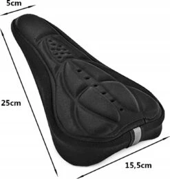 Universele 3D Comfort Gel Zadelhoes - Fietszadel Gelzadel Hoes - Fietszadelhoes - Zadeldekje - Zadel Dekje Hoes - Zadelkussen Fietszadeldekje Overtrek - Voor Fiets/E-Bike/Mountainbike/MTB - One-Size - Zwart -Fietsuitrustings Winkel 1143x1200 9