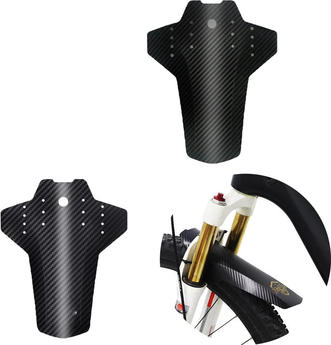 Set Van 2 - Universeel Spatborden - Inclusief Bevestiging Materiaal - Tie Wraps - Mountainbike Spatbord -Verstelbare Voor + Achter MTB Spatbord Set - Compatibel Met 20 "/24"/26 "/27.5"/29" Fiets - MBT Spatborden - 3D Carbon Patroon - Zwart 7 Set Van 2 - Universeel Spatborden - Inclusief Bevestiging Materiaal - Tie Wraps - Mountainbike Spatbord -Verstelbare Voor + Achter MTB Spatbord Set - Compatibel Met 20 "/24"/26 "/27.5"/29" Fiets - MBT Spatborden - 3D Carbon Patroon - Zwart - Afbeelding 7