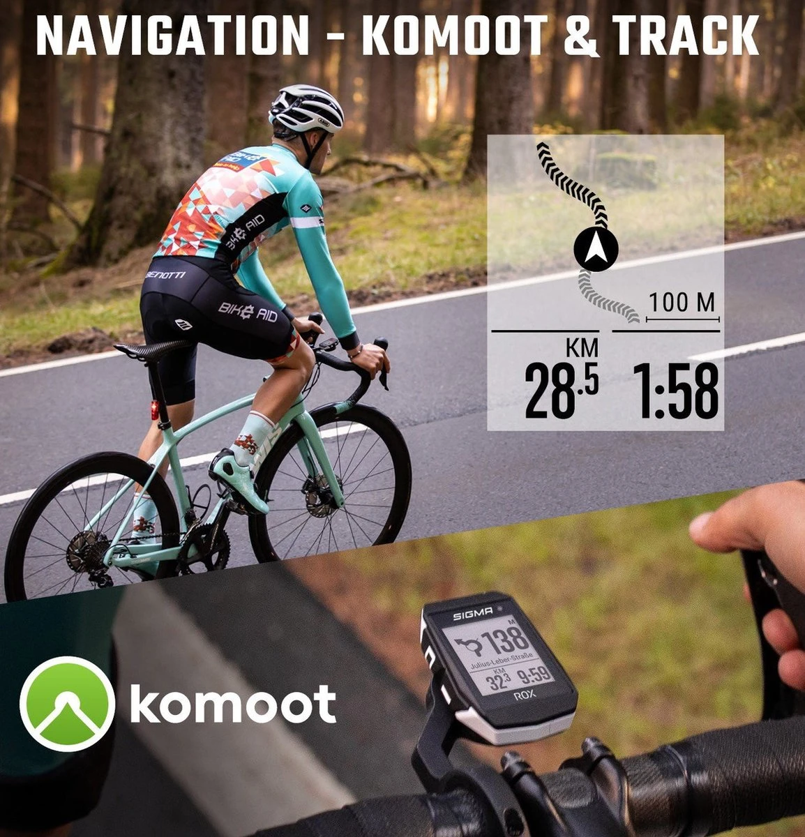 SIGMA SPORT ROX 11.1 EVO GPS Fietscomputer Incl. Stuurhouder, Zwart 6 SIGMA SPORT ROX 11.1 EVO GPS Fietscomputer Incl. Stuurhouder, Zwart - Afbeelding 6