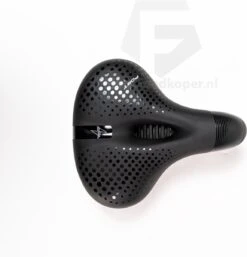Voltano Pro Gel Fietszadel – Met Uitsparing – Zwart – Unisex - Inclusief Zadelstrop - Ergonomisch Gevormd - Elastomeer Vering -Fietsuitrustings Winkel 1154x1200 11