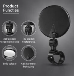 Fietsspiegel E Bike Achteruitkijkspiegel Mountainbike Accesoires - Wielrennen Motor Vespa Elektrische Fiets - Bartief® -Fietsuitrustings Winkel 1171x1200 6