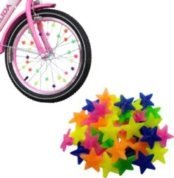 Entergoods® Fietsversiering Kinderfiets- Stuurslingers En Spaakkralen - Combi/Set - Fietsversiering Kinderen - Prinsessen Streamers Stuur + Spaakkralen Ster -Fietsuitrustings Winkel 1172x1200 12