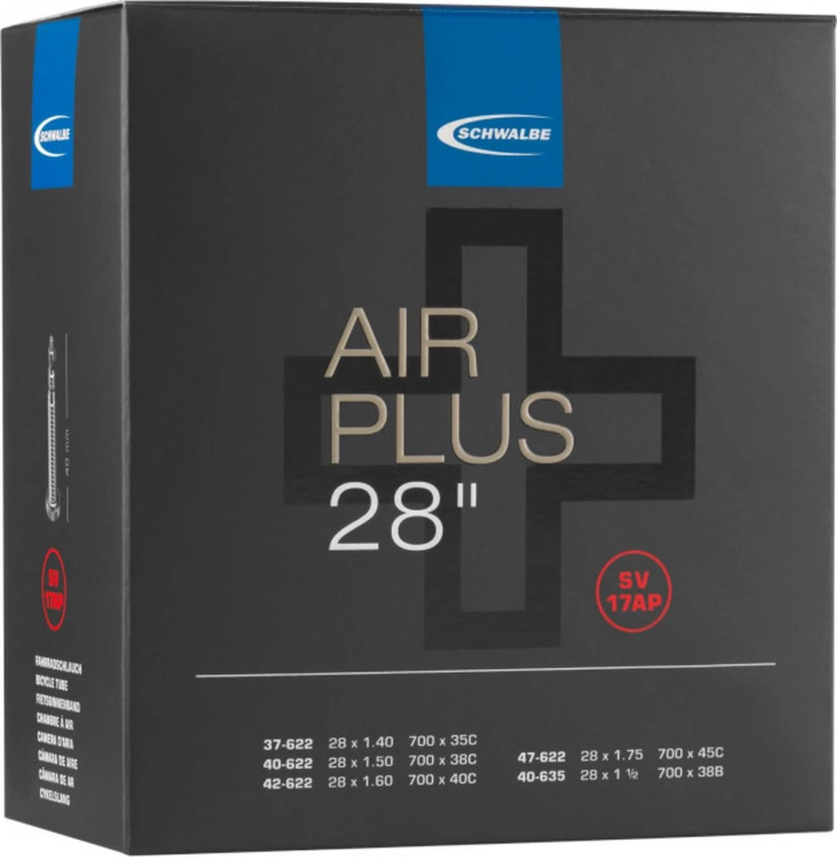 Schwalbe Binnenband 17ap 28 X 1.40/1.75 (40/47-622/635) Fv 40 Mm 4 Schwalbe Binnenband 17ap 28 X 1.40/1.75 (40/47-622/635) Fv 40 Mm - Afbeelding 4