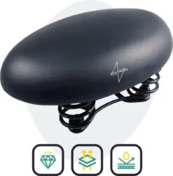 Voltano Rokzadel / Fietszadel – Rok – Zwart - Foam Vulling - Ademend En Comfortabel Materiaal -Fietsuitrustings Winkel 1176x1200 3