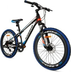 Supersuper Kiyoko Kinder Mountainbike - 7 Versnellingen - 24 Inch - Jongens - Zwart/Blauw -Fietsuitrustings Winkel 1186x1200 2