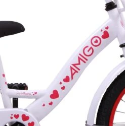 Amigo Sweetheart Meisjesfiets - Kinderfiets 20 Inch - Wit -Fietsuitrustings Winkel 1187x1200