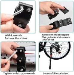 Merkloos Fietsstandaard Enkel 26 Cm Zijstandaard Aluminium Roestvrij Fiets Mountainbikes Makkelijk Te Installeren - Mountainbike Standaard Universeel - MTB Kickstand -Fietsuitrustings Winkel 1188x1200 8