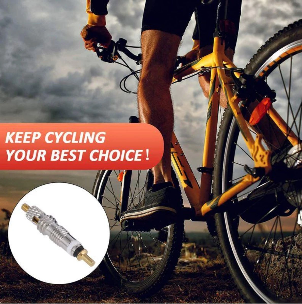 Merkloos Frans Ventiel - Fietsventiel - Banden Pompen - 2 Stuks 2 Merkloos Frans Ventiel - Fietsventiel - Banden Pompen - 2 Stuks - Afbeelding 2