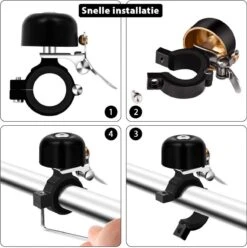 Fit Evolve® Premium Fietsbel - Messing - Fietsbel Racefiets - MTB - Zwart -Fietsuitrustings Winkel 1197x1200 18