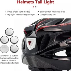 Zacro Fietshelm - Met Bril En Waarschuwingslampje - Nacht Veiligheidshelmen Fietshelm - Voor Volwassenen, MTB, Stadsfietsen - Wit En Zwart 12 Zacro Fietshelm - Met Bril En Waarschuwingslampje - Nacht Veiligheidshelmen Fietshelm - Voor Volwassenen, MTB, Stadsfietsen - Wit En Zwart -Fietsuitrustings Winkel 1197x1200 6