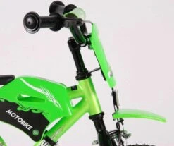 Volare Motobike Kinderfiets - Jongens - 12 Inch - Groen - 95% Afgemonteerd -Fietsuitrustings Winkel 1200x1008