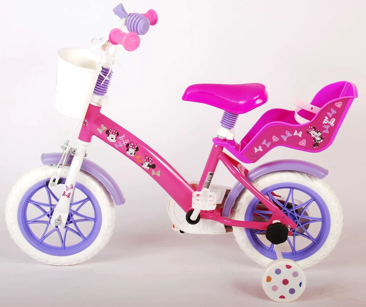 Disney Minnie Cutest Ever! Kinderfiets - Meiden - 12 Inch - Roze - Doortrapper 10 Disney Minnie Cutest Ever! Kinderfiets - Meiden - 12 Inch - Roze - Doortrapper - Afbeelding 10