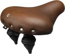 Selle Comfort Fietszadel Drifter - Bruin - Met Zwarte Hangveren -Fietsuitrustings Winkel 1200x1010 5
