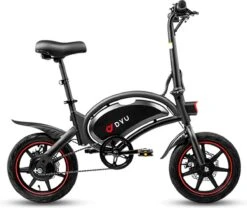 DYU D3F Opvouwbare Elektrische Fiets, Slimme Mountainbike Voor Volwassenen, 240W Aluminiumlegering Fiets Verwijderbare 36V/10Ah Lithium-ion Batterij Met 3 Rijmodi -Fietsuitrustings Winkel 1200x1012