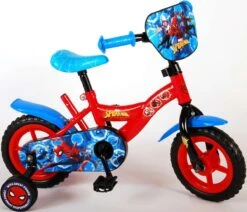 Marvel Spider-Man Kinderfiets - Jongens - 10 Inch - Rood/Blauw - Doortrapper -Fietsuitrustings Winkel 1200x1029