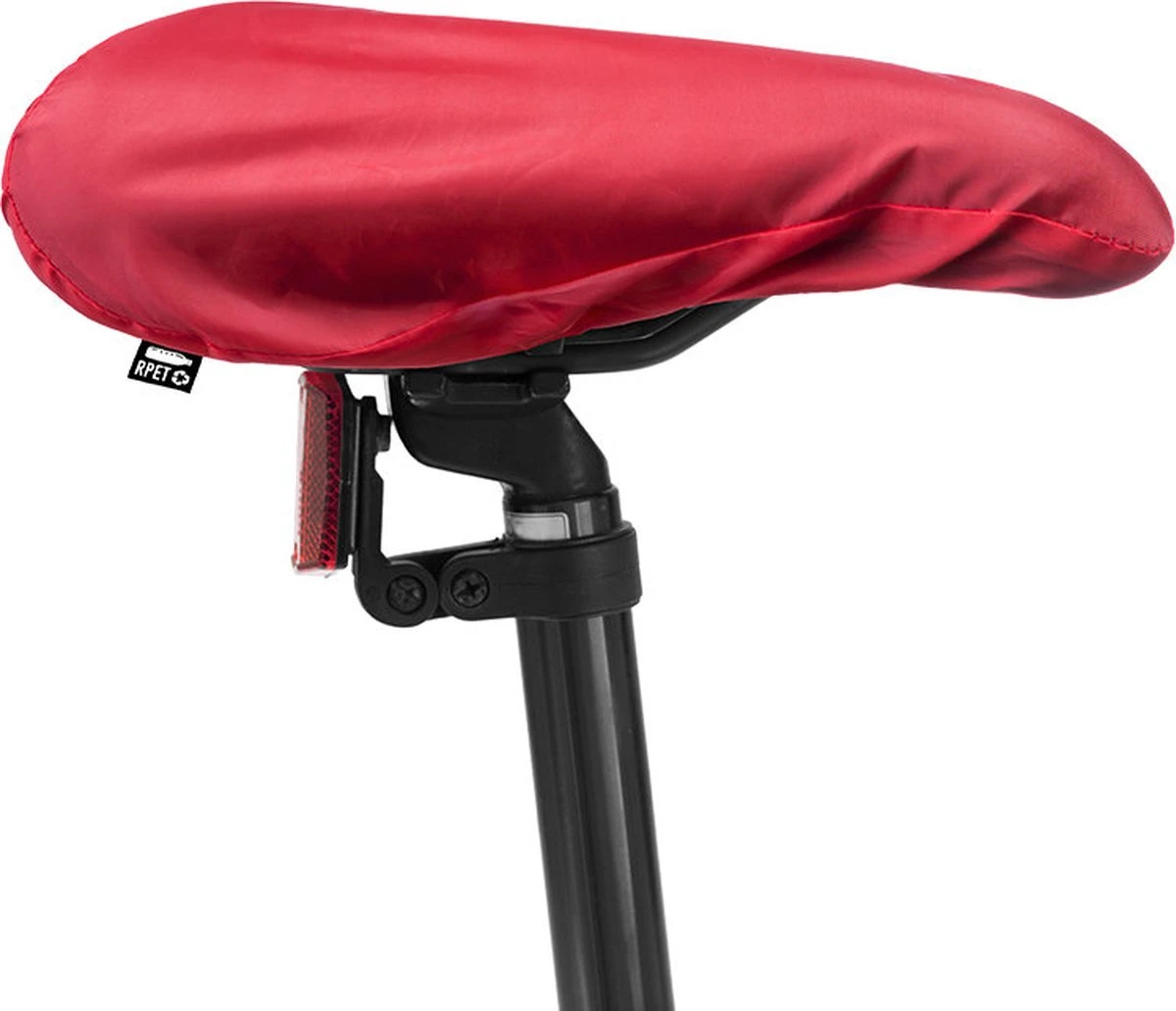 Merkloos Zadelhoes - Fietszadelhoes - Fiets Accessoires - Regen - RPET - Polyester - Rood 4 Merkloos Zadelhoes - Fietszadelhoes - Fiets Accessoires - Regen - RPET - Polyester - Rood - Afbeelding 4