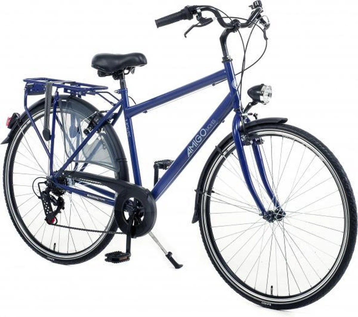 Amigo Moves - Stadsfiets 28 Inch - Herenfiets Met 6 Versnellingen - Matblauw 9 Amigo Moves - Stadsfiets 28 Inch - Herenfiets Met 6 Versnellingen - Matblauw - Afbeelding 9