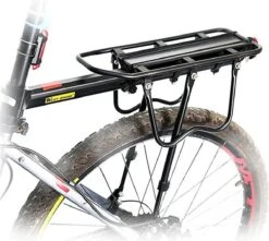 Merkloos Bagagedrager Fiets - Bagagerek Met Zadelpenbevestiging - Aluminium - Zwart - Geschikt Voor Mountainbike & Racefiets -Fietsuitrustings Winkel 1200x1074 1