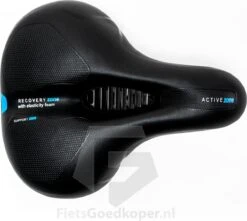 Voltano Fietszadel Met Gelpads - Zwart/Blauw - Uitsparing - Zadelvering - Unisex - Incl. Gratis Zadelstrop -Fietsuitrustings Winkel 1200x1074 4