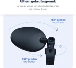 Merkloos Fietsspiegel - Set Van 2 - EBike Fiets Spiegel - Verstelbaar - Achteruitkijkspiegel Fiets - Links En Rechts - Extra Voordelig -Fietsuitrustings Winkel 1200x1080 5