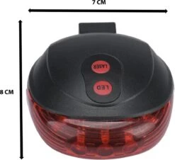 Fiets Achterlicht - LED Licht Met Laser - Fiets Lamp - Waterdicht - Racefiets Verlichting - Inclusief Batterijen - Rheme -Fietsuitrustings Winkel 1200x1096 2