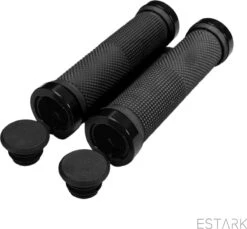 ESTARK® - Fietshandvatten - Lock-On - Handvatten - Universeel - Fiets – Mountainbike – Professioneel - Grips - Extra Grip – Fietshandvaten -Handvaten - Handig Te Monteren - Anti-slip – Fietsen – Stuur – Bikegrips – Lock-on Aanspanbaar - Zwart - LO-zw -Fietsuitrustings Winkel 1200x1111 8