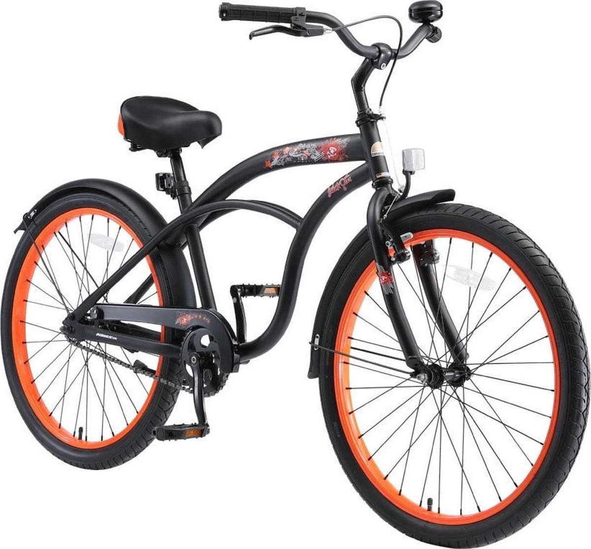 Bikestar 24 Inch Cruiser Kinderfiets, Zwart 9 Bikestar 24 Inch Cruiser Kinderfiets, Zwart - Afbeelding 9