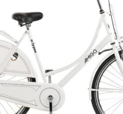 Amigo Eclypse Transportfiets 28 Inch - Omafiets Met Voordrager - Wit -Fietsuitrustings Winkel 1200x1117 1