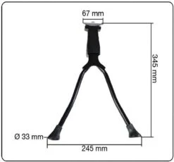 Benson Dubbele Fietsstandaard Bipod Kickstandaard Aluminium Roestvrij Zeer Stabiel Voor Bijvoorbeeld Een Mamafiets -Fietsuitrustings Winkel 1200x1117 5