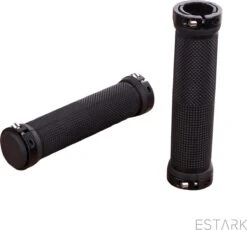 ESTARK® - Fietshandvatten - Lock-On - Handvatten - Universeel - Fiets – Mountainbike – Professioneel - Grips - Extra Grip – Fietshandvaten -Handvaten - Handig Te Monteren - Anti-slip – Fietsen – Stuur – Bikegrips – Lock-on Aanspanbaar - Zwart - LO-zw -Fietsuitrustings Winkel 1200x1118 3