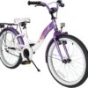 Bikestar 20 Inch Classic Kinderfiets, Lila / Wit