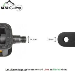 Fiets Pedalen - Anti Slip - Trappers Voor Fiets Met Reflector - 14.2mm Schroefdraad - 9/16 Inch -Zwart 14 Fiets Pedalen - Anti Slip - Trappers Voor Fiets Met Reflector - 14.2mm Schroefdraad - 9/16 Inch -Zwart -Fietsuitrustings Winkel 1200x1130 7