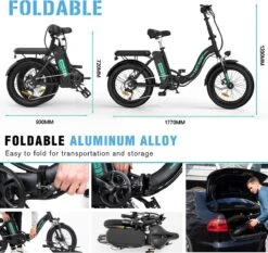 HITWAY E Bike Fat Tire Urban Opvouwbare Elektrische Fiets, 20 Inch, 250W/36V/11,2Ah Batterij Voor Heren En Dames -Fietsuitrustings Winkel 1200x1134