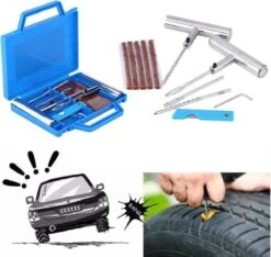 LOUZIR 11-Delige Professionele Banden Reparatie Kit- Autobanden/ Bike Emergency Repair Kit - Met Handige Opbergdoos -Fietsuitrustings Winkel 1200x1135 3