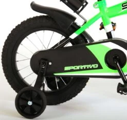 Volare Sportivo Kinderfiets - Jongens - 18 Inch - Neon Groen Zwart - 95% Afgemonteerd -Fietsuitrustings Winkel 1200x1137