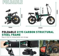 HITWAY Elektrische Fiets Voor, Stadsfietsen Opvouwbaar, E-BIKE, 7.5Ah Batterij, 250W Motor, Actieradius Tot 45 Km - BK5 -Fietsuitrustings Winkel 1200x1138