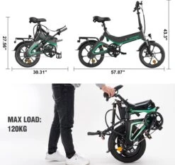 HITWAY Elektrische Fiets - Opvouwbare E-bike - 16 Inch-250W-2023 Model 16 HITWAY Elektrische Fiets - Opvouwbare E-bike - 16 Inch-250W-2023 Model -Fietsuitrustings Winkel 1200x1138 3