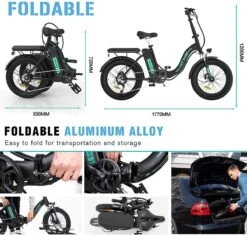 HITWAY Elektrische Fiets | 20" Opvouwbare Volwassen Vette Fiets | Batterij 36V/11,2Ah,Motor 250W, Max Bereik 35-90km | E Bike City -Fietsuitrustings Winkel 1200x1142 1